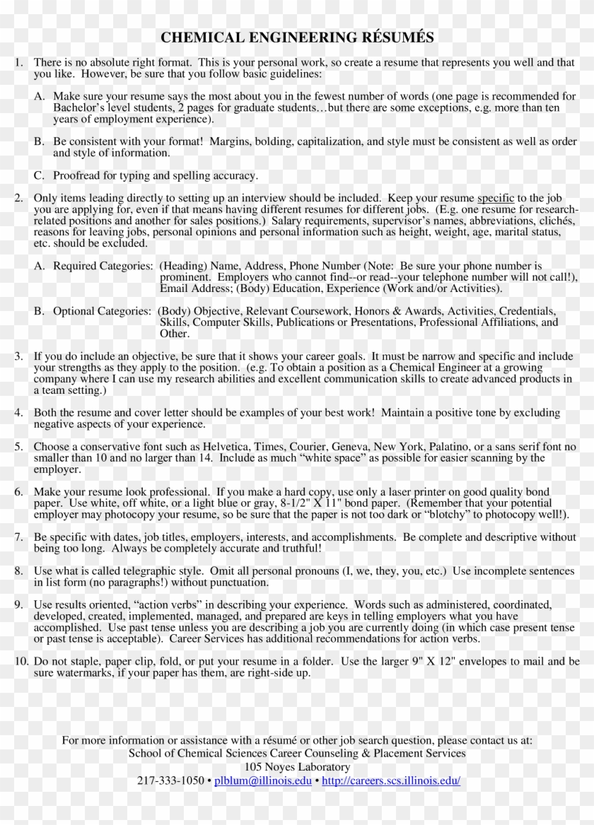 Action Clipart Pleasing - Chemical Engineering Entry Level Engineering Resume - Png Download