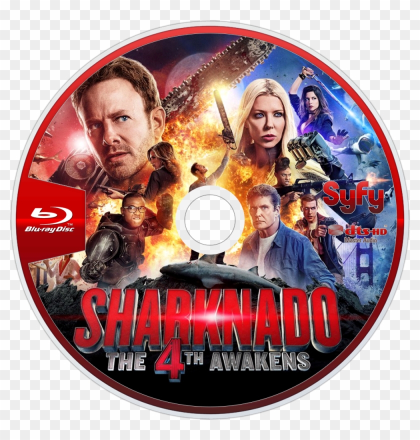 The 4th Awakens Bluray Disc Image - Sharknado The 4th Awakens Clipart