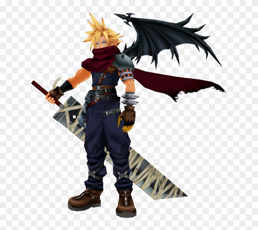 No Body Seems To Be Working On The Model For The Kh - Cloud Strife Kingdom Hearts Clipart #3518222