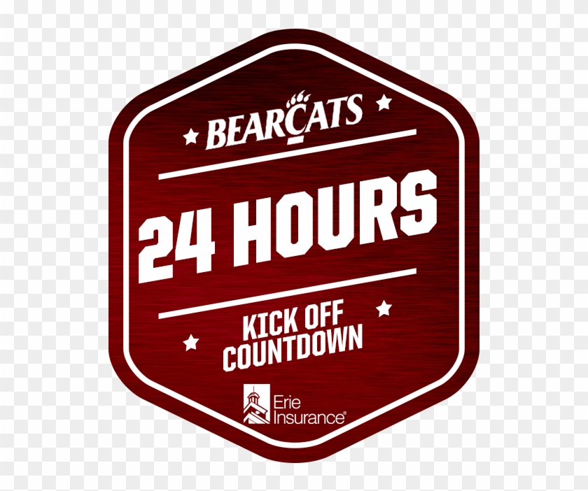 #bearcats Countdown To Kick Off Presented By @erie - University Of Cincinnati Clipart #3518428