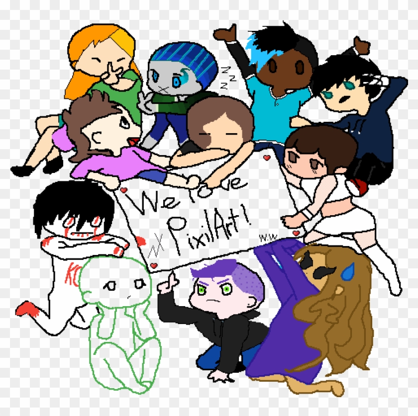 We Love Pixilart By Nyanshinx11 - Drawing Clipart