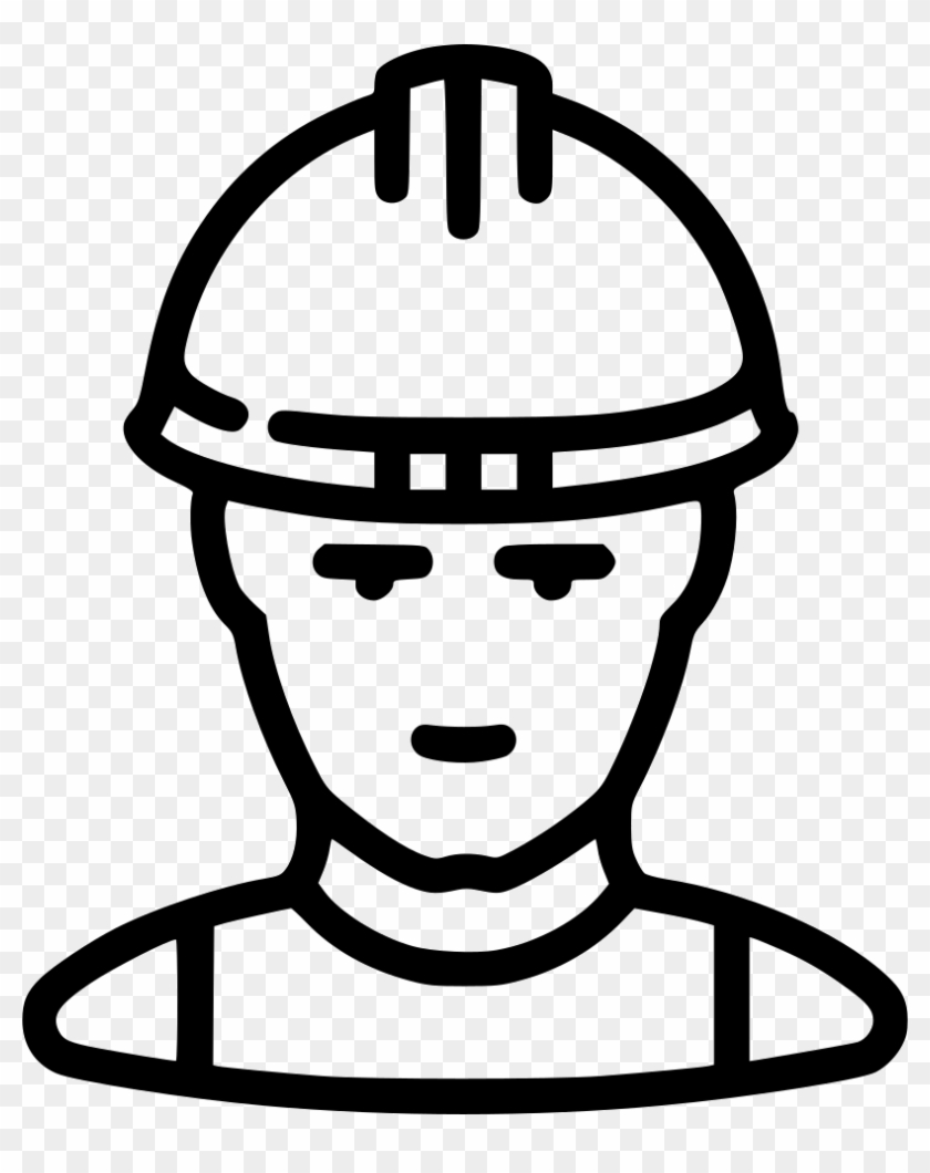 Working Builder Industrial Man Human Avatar Comments - Builder Line Icon Png Clipart #3519127