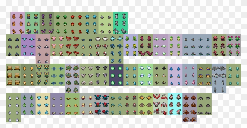 Q - - Pokemon Unova Overworld Sprites Clipart #3519237