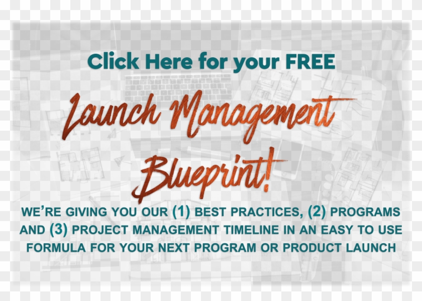 Get Your Program Launch Blueprint And Guide - Calligraphy Clipart