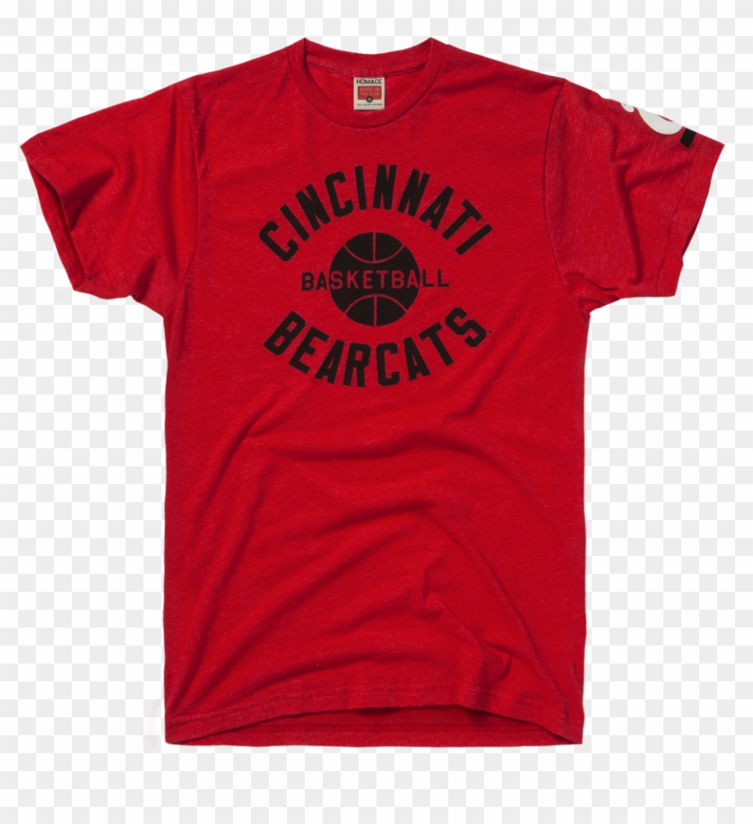 Homage Cincinnati Bearcats Shirt - T Shirt Design Dark Red Clipart