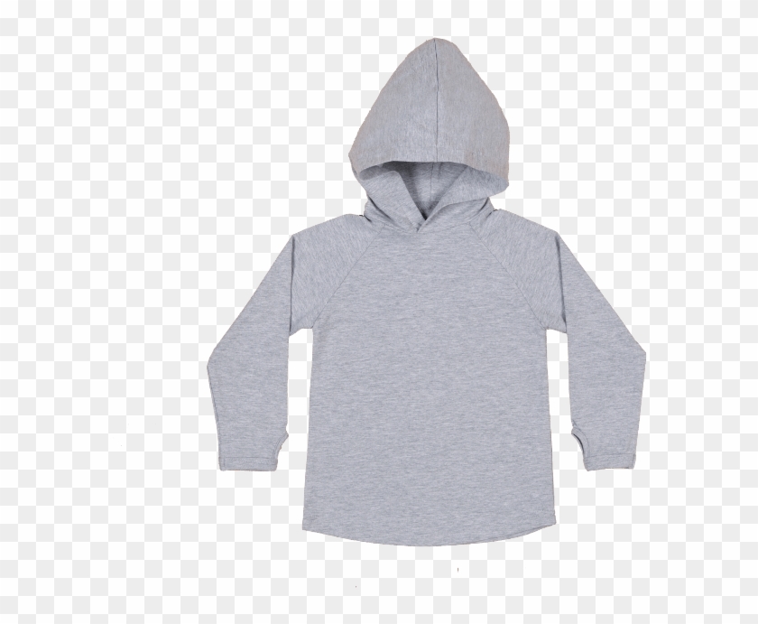 Basic Hoody - Grey - With Thumbholes - Sweatshirt Clipart