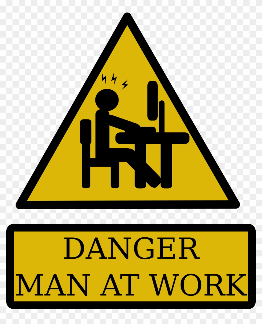 This Free Icons Png Design Of Programmer Working - Danger Man At Work Clipart #3519527