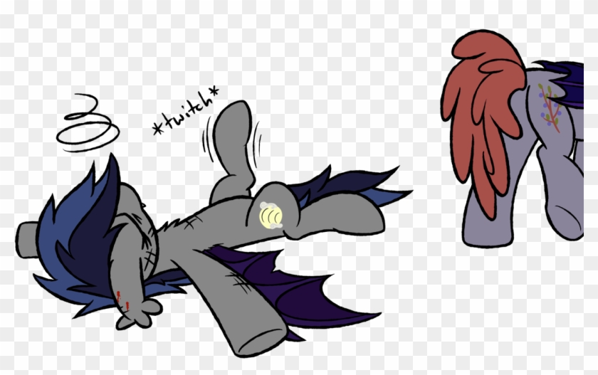Moemneop, Bat Pony, Implied Violence, Laying Down, - Cartoon Clipart #3519997