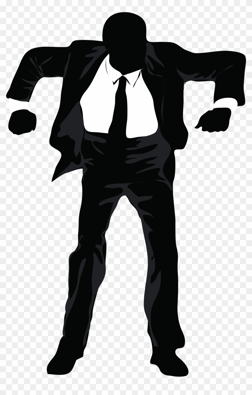 Motivation Working Man Silhouette - Illustration Clipart #3520108