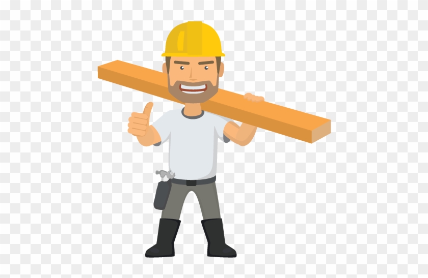Lone Worker Training - Cartoon Construction Worker Transparent Clipart