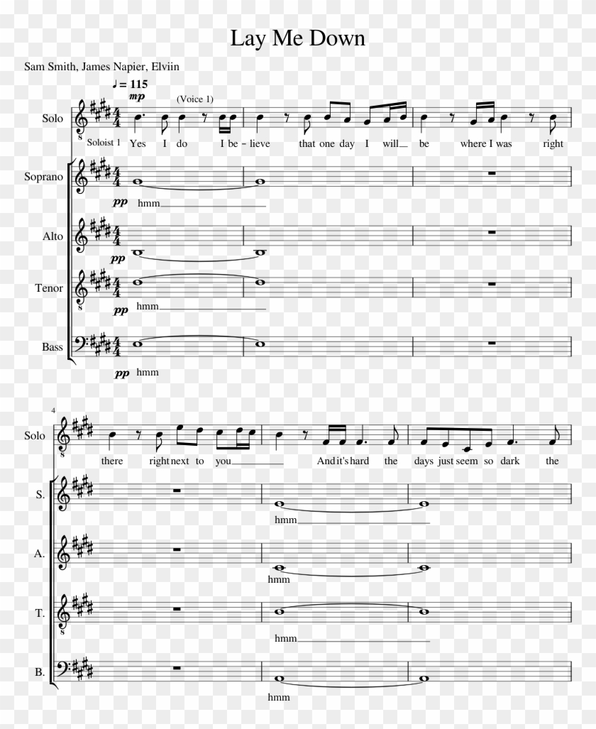 Lay Me Down- Sam Smith - Music Clipart