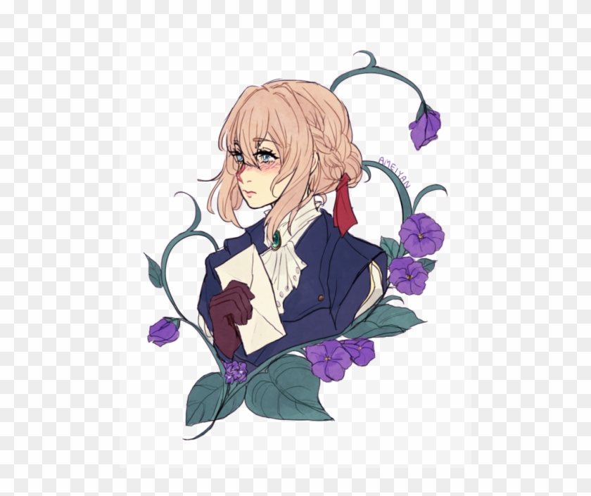 Resultado De Imagem Para Violet Evergarden Cry Violet - Violet Evergarden Fanart Clipart