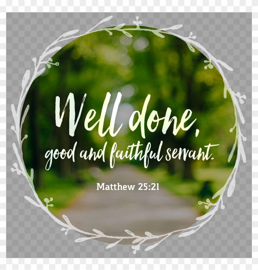 Well Done, Good And Faithful Servant Clipart