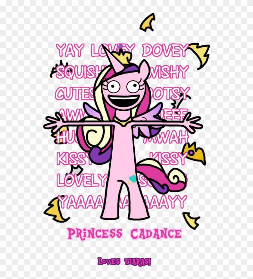 Browniecomicwriter, Cadance Loves Tiaras, Caption, - Cartoon Clipart