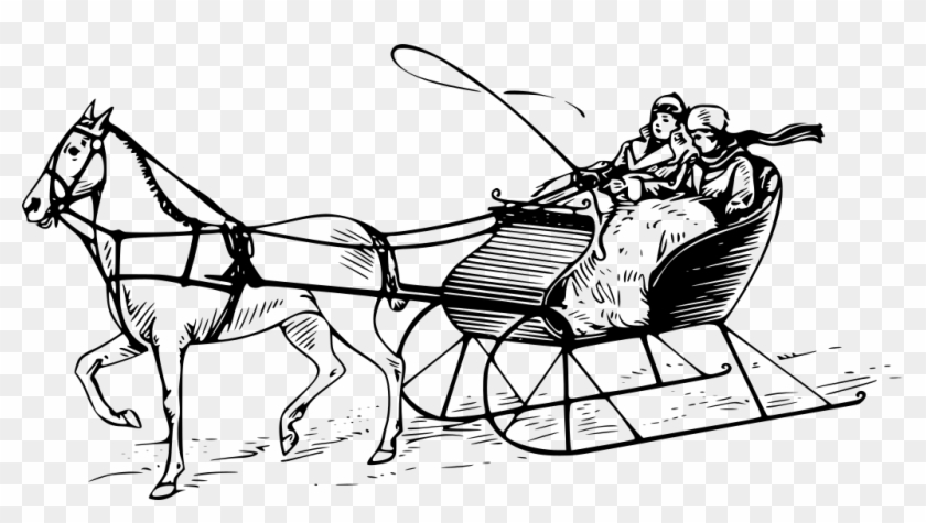 Download Png - Horse Sleigh Clip Art Transparent Png