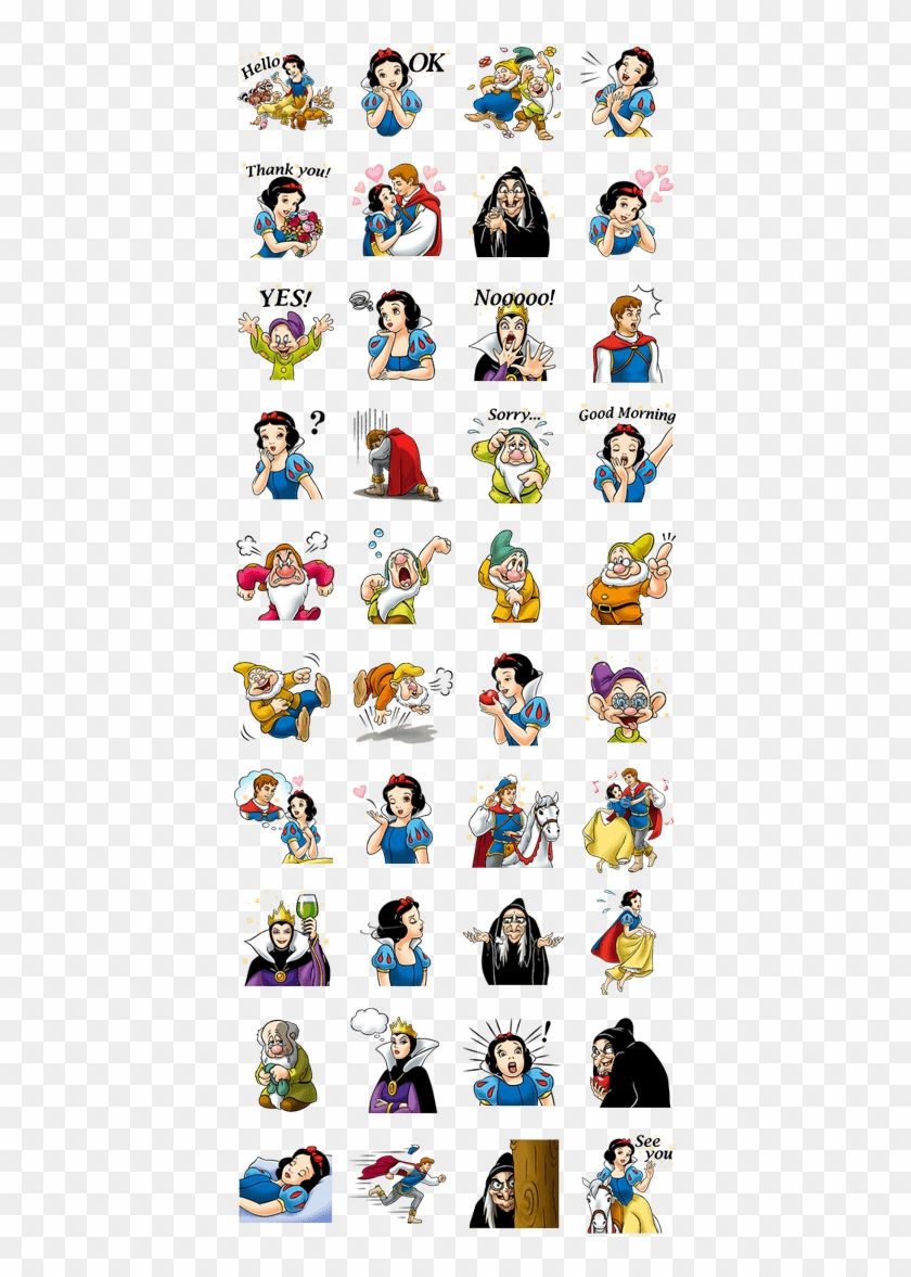 Snow White And The Seven Dwarfs - Iron Man Line Sticker Clipart #3521504