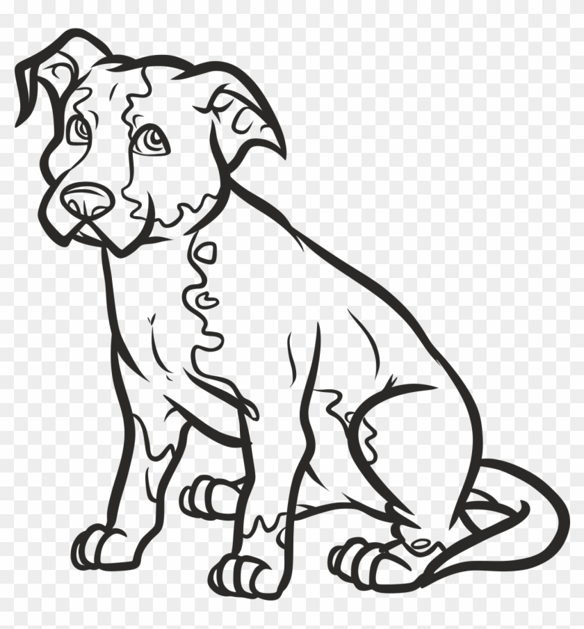 Pet Sitting Pit - Sitting Dog Coloring Pages Clipart
