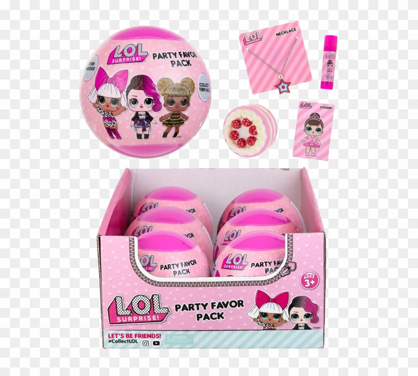 L - O - L - Surprise Party Favor Ball - Box , - Box Clipart #3521654