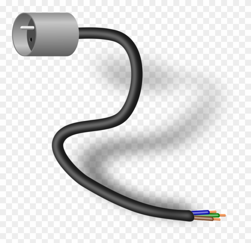 Electrical Connector Electrical Cable Electrical Wires - Tv Cable Clip Art - Png Download