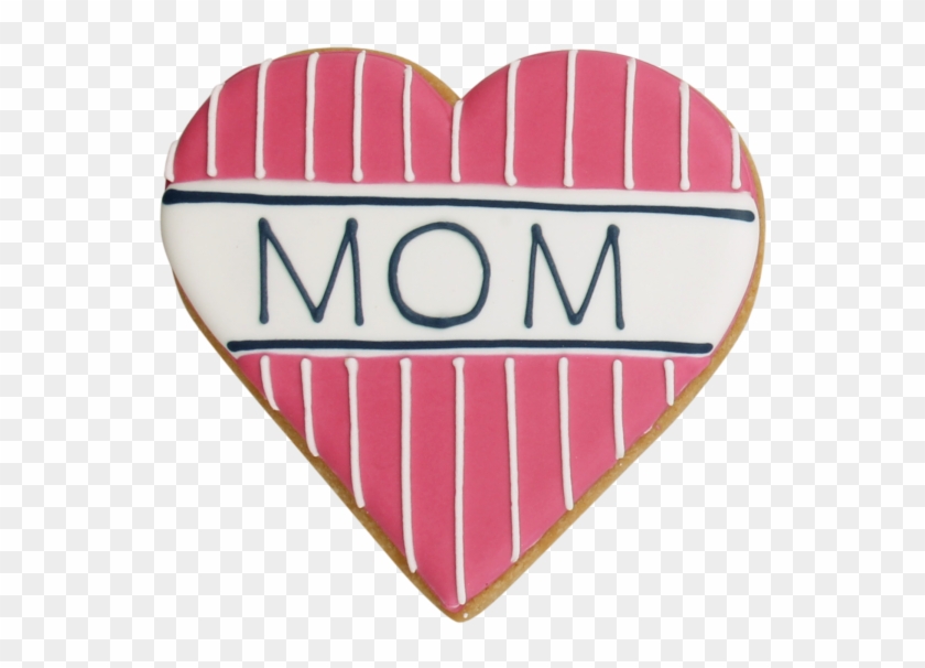 Preppy Mom Heart Cookie Party Favor - Heart Clipart #3522211