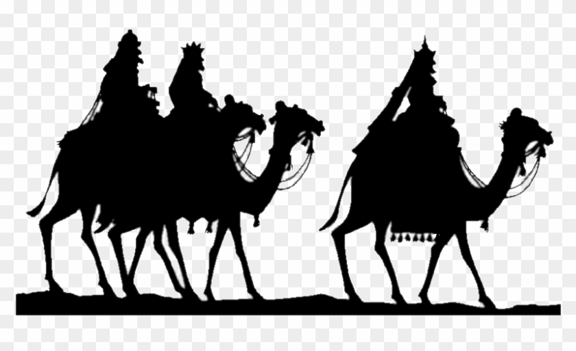 Download - Three Kings Black And White Clipart