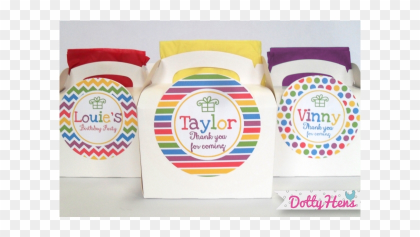 Personalised Childrens Rainbow Activity Birthday Party - Label Clipart