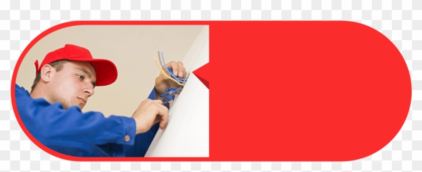 Man Fixing Electrical Wires - Electrician Clipart