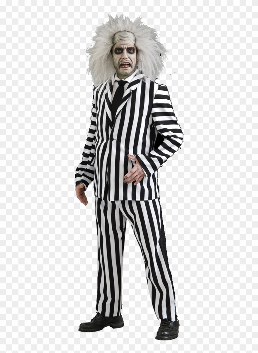 Beetlejuice Costume Suit - Fancy Dress For Men Clipart