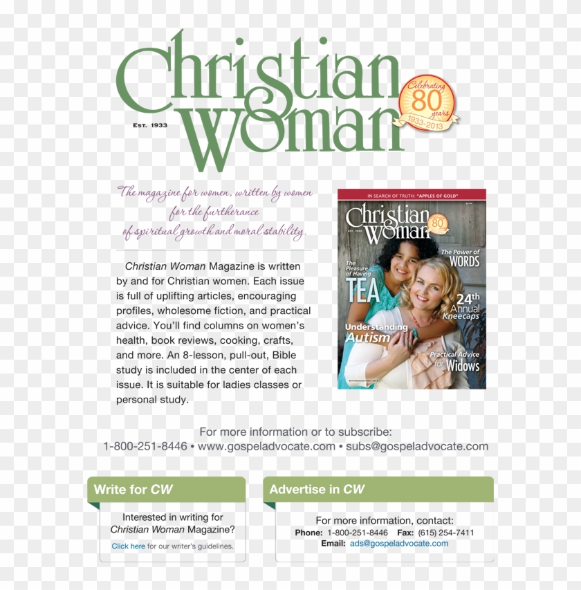 Christian Woman Magazine - Flyer Clipart