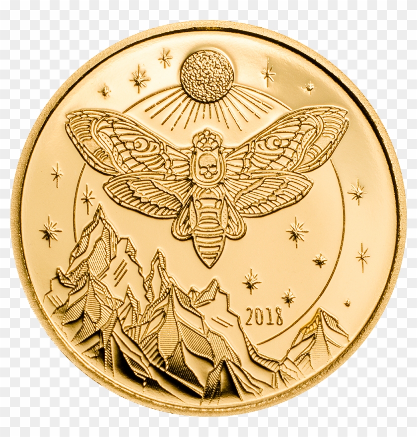 The Obverse Depicts The Coat Of Arms Of Tanzania, Above - Death's-head Hawkmoth Clipart #3524350