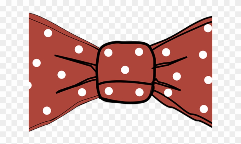 Drawn Bow Tie Transparent Background - Polka Dot Bow Tie Clipart - Png Download #3524393