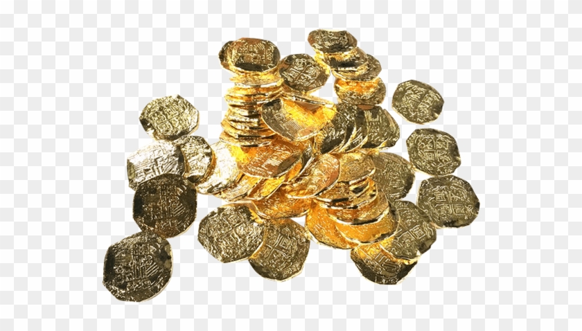 Pirate Transparent Gold Coins Clipart #3524907