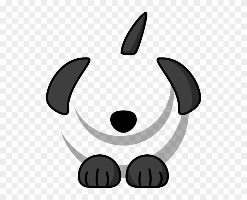 Black Dog Svg Clip Arts 528 X 599 Px - Dog Cartoon - Png Download #3524939