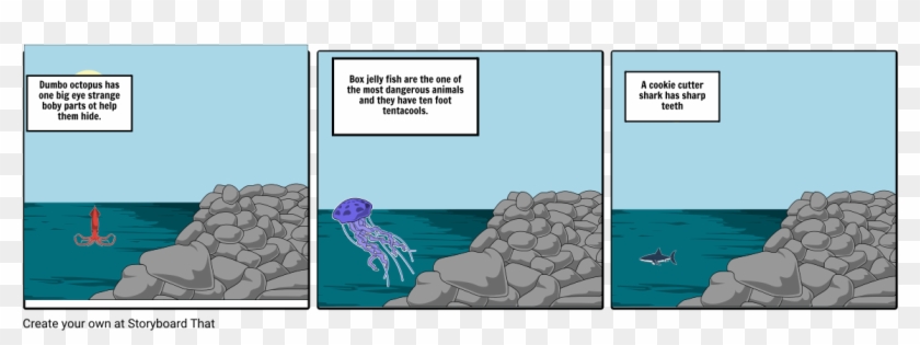 Weird Sea Creatures - Comics Clipart #3525035