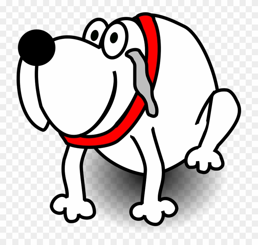 Dogs Clipart Outline - White Dog Clipart - Png Download #3525051