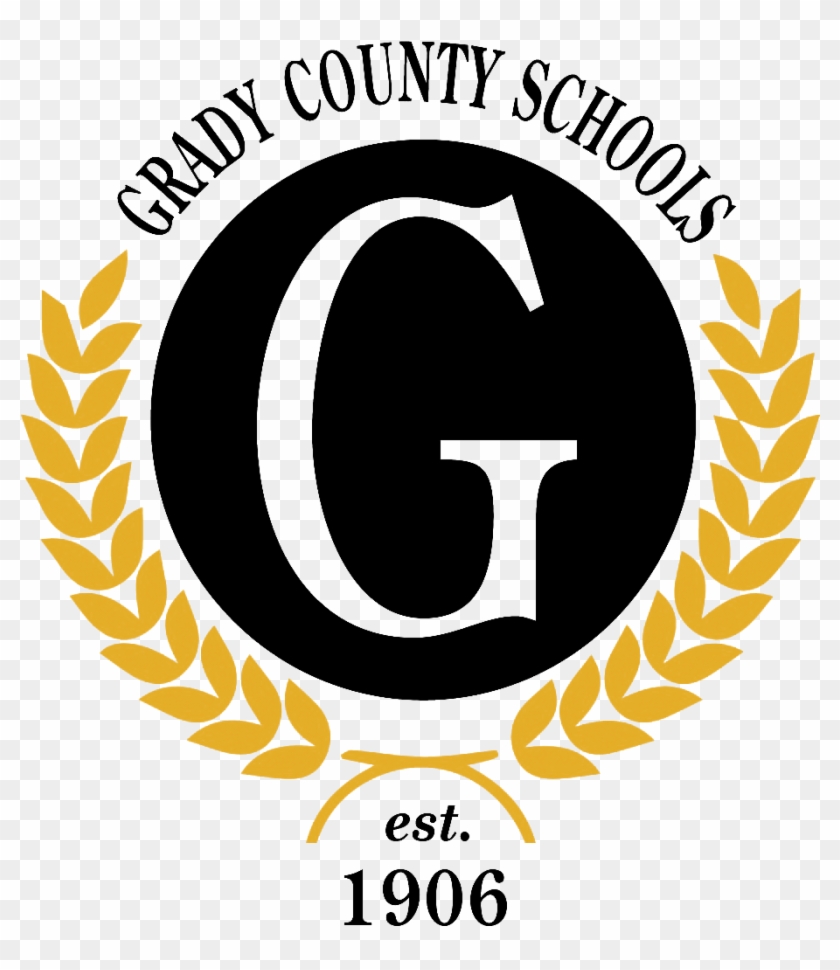 Grady County Schools - Shield Laurel Vector Clipart #3525265