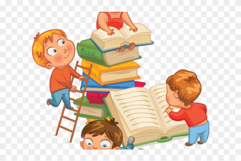 Reading Book Cartoon Clipart