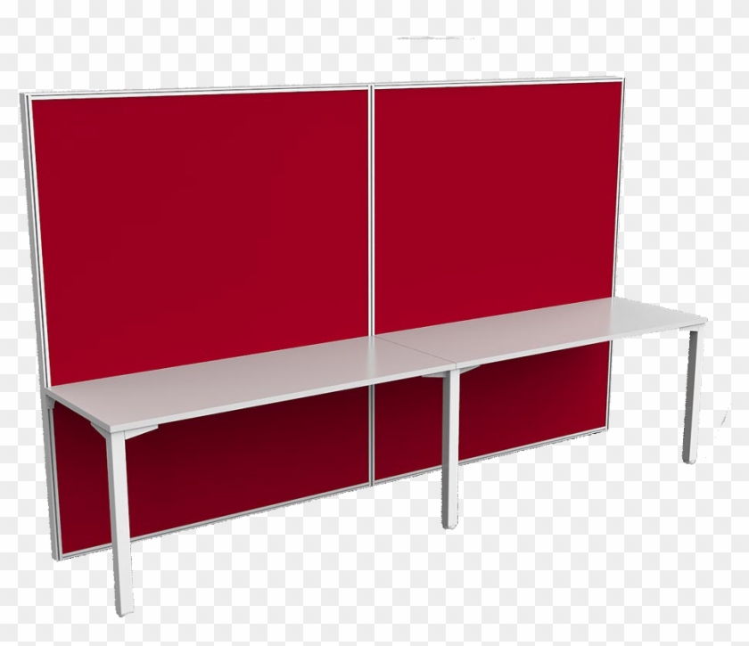 2 Person Single Side 1800h Screen Hung Avenger Desk - Shelf Clipart #3525840