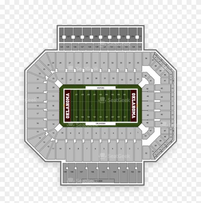 Full Size Of Best Chart - The Gaylord Family Oklahoma Memorial Stadium Clipart #3526520