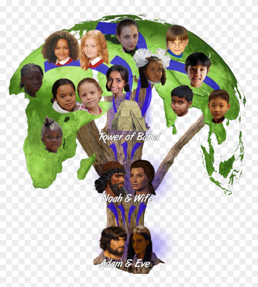 Bible Family Tree - Adam And Eve Race Clipart