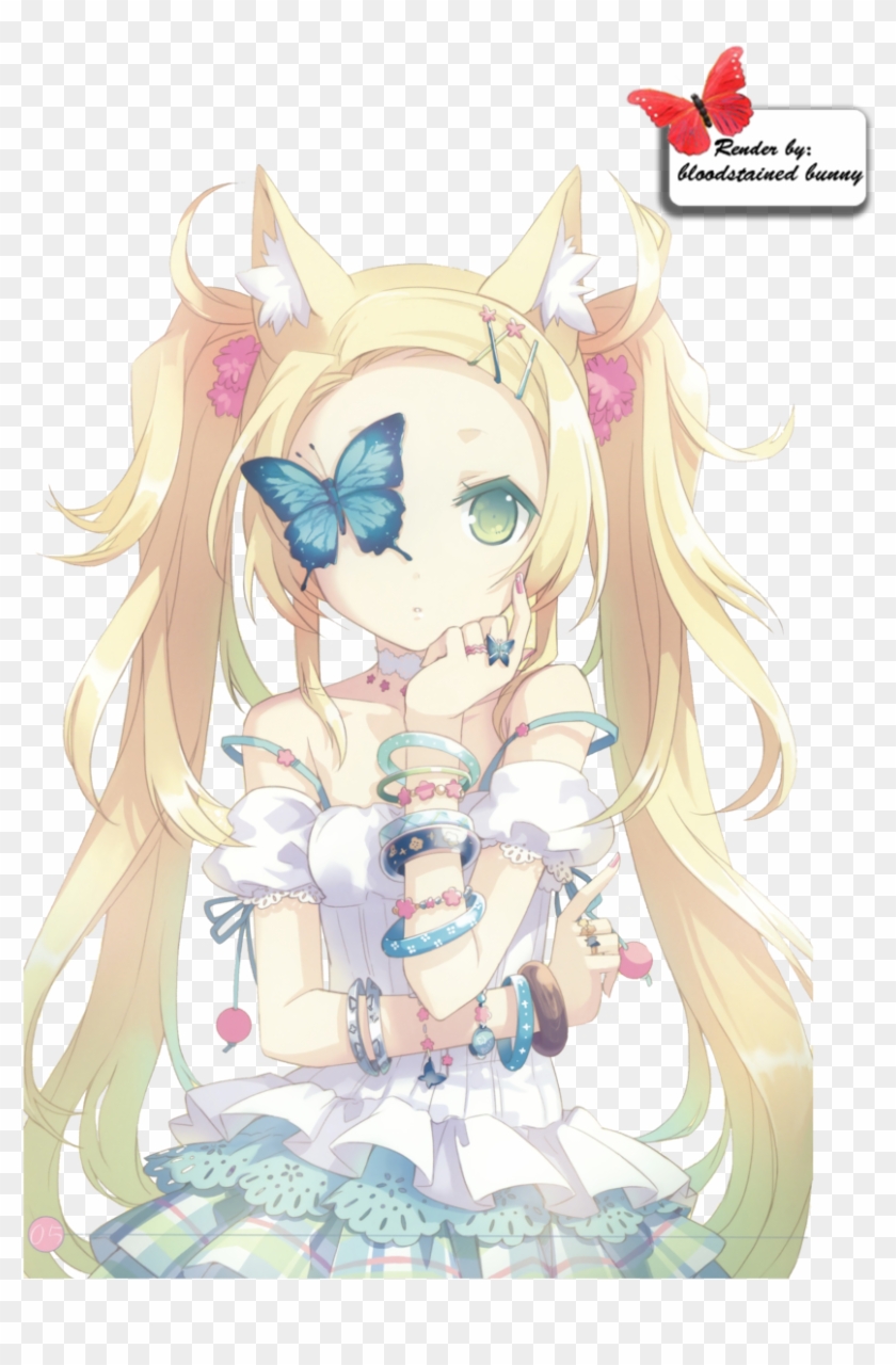Anime Girl With Blond Hair , Png Download - Anime Girl With Bracelet Clipart #3526708