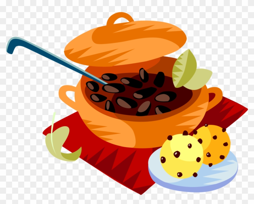 Vector Illustration Of Feijoada, Brazilian National Clipart #3526899