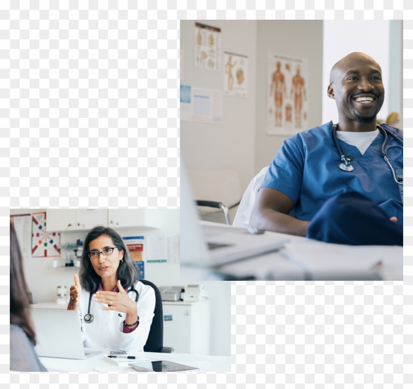 A Health Insurance Partner That Makes Your Job Easier - Black Doctor And Patient Clipart