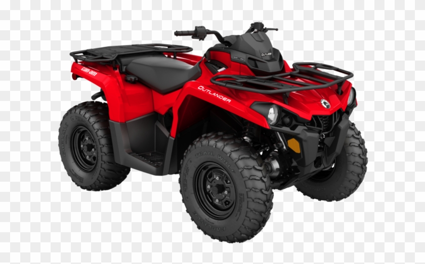 Pictured First Are Atvs, Commonly Referred To As Four - 2017 Can Am Outlander 570 Red Clipart #3527043