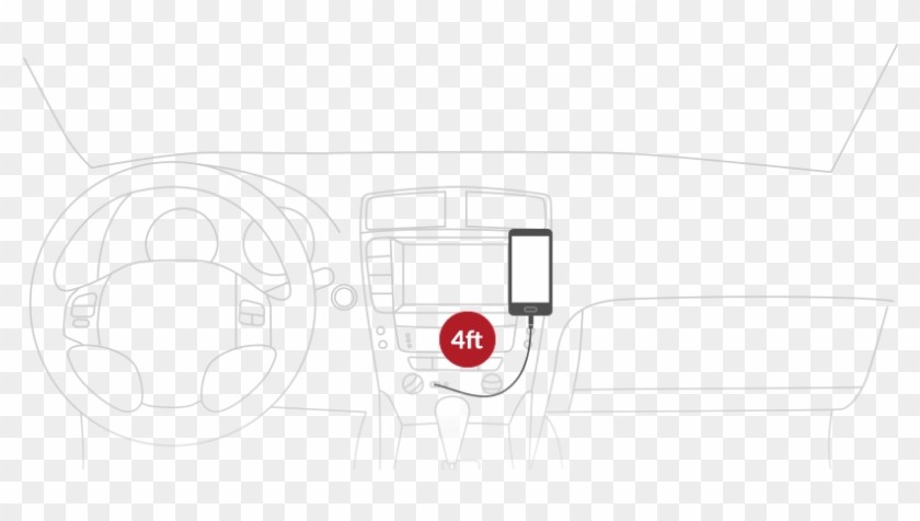 Connect Android Phone To Car Stereo Using Smart Android - Drawing Clipart