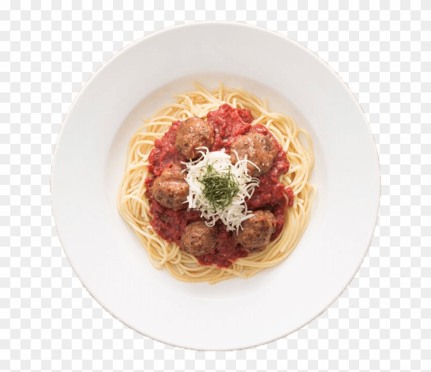 Spaghetti & Meatballs - Capellini Clipart
