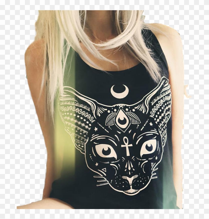 Wicked Wiccan Graphic Tank Top - Shirt Clipart