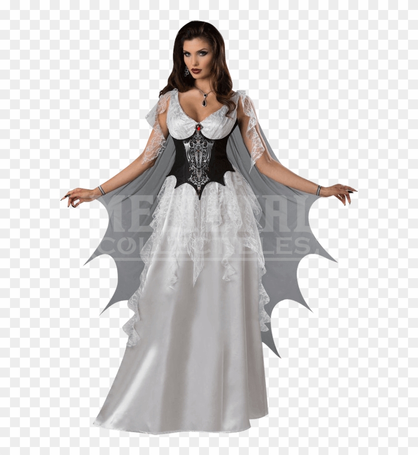 White Vampire Halloween Costume Clipart