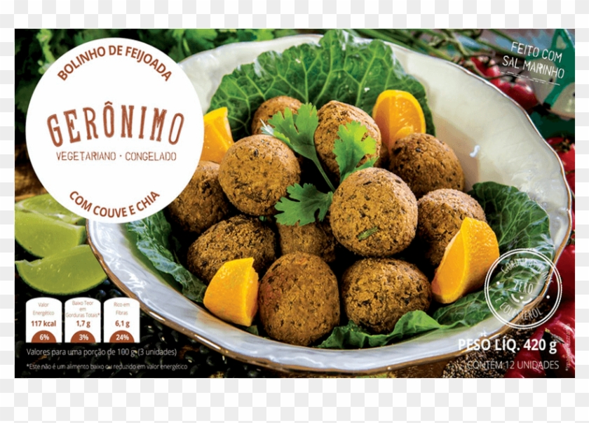 Bolinho De Feijoada Com Couve E Chia 400g Gerônimo - Geronimo Congelados Clipart