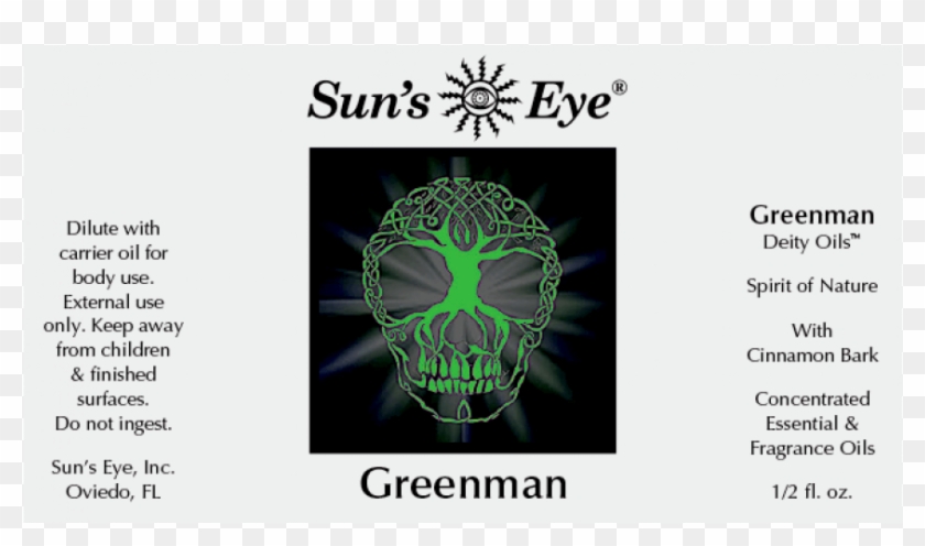 Greenman Diety Oil At All Wicca Store Magickal Supplies, - Graphic Design Clipart